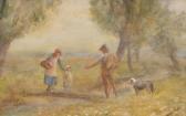 TAYLOR Norman Jeffrey 1940,FIGURES IN LANDSCAPE,Leonard Joel AU 2017-06-22