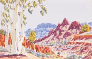 TAYLOR Peter 1940-2014,Central Australian Landscape,Menzies Art Brands AU 2007-11-14