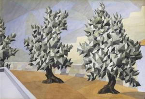 TAYLOR Richard Harold Redvers 1900-1975,TREES IN A RUINED THEATRE,Lawrences GB 2021-04-23
