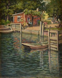TAYLOR Rolla Sims 1872-1970,Shack along the San Antonio River,Simpson Galleries US 2020-02-15