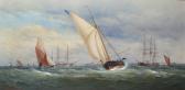 TAYLOR Snr. Charles,a large racing cutter preparing to round the mark,,1871,Bonhams 2006-02-28