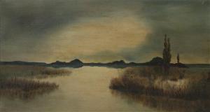 TAYLOR W.T,View of a Marsh,1920,Hindman US 2012-01-22