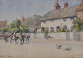 TAYLOR Walter 1875-1943,Village scene, Selsey, Sussex,1896,Burstow and Hewett GB 2010-05-26