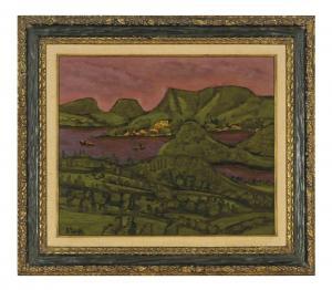 TAZAKI Hirosuke 1898-1984,Landscape in Hakone - early summer,Christie's GB 2012-01-11