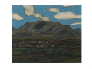 TAZAKI Hirosuke 1898-1984,MOUNT ASO IN EARLY SUMMER,1956,Ise Art JP 2015-07-04