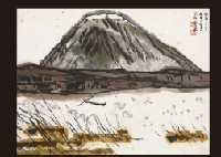 TAZAKI Hirosuke 1898-1984,Mt.Fuji at the shore,Mainichi Auction JP 2010-03-13