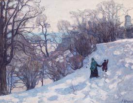 TCHEKHLOV Vladimir 1922-1992,Promenade sous la neige,Pillon FR 2009-12-19