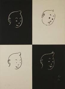 TCHONG JEN TCHANG 1907-1998,Hommage à Hergé,Art Valorem FR 2023-04-13