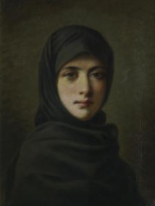 TCHOUMAKOFF Theodore 1823-1911,Portrait of a girl in a headscarf,Bonhams GB 2023-03-29