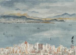 TCHUNPI FAN 1898-1986,Hong Kong Harbor,1960-1970,Christie's GB 2023-05-29