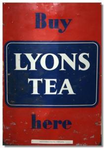 TEA Lyons,Three enamelled Signs,Gilding's GB 2009-02-24