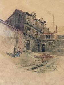TEASDALE John,Study of The Old Elizabethan House, The Close, New,1889,Jim Railton 2021-12-03