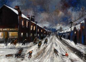TEASDALE Malcolm 1944,A mining village in winter,Anderson & Garland GB 2020-09-29