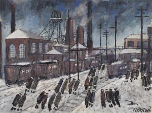 TEASDALE Malcolm 1944,Colliery Yard, Ashington Pit,Peter Wilson GB 2023-03-23