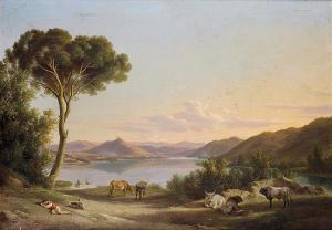TEERLINK Abraham 1776-1857,An Italian lake landscape,Bonhams GB 2010-09-29