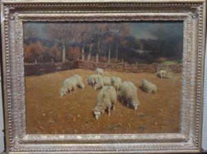 TEESDALE Kenneth J.M 1883,Sheep grazing,Bellmans Fine Art Auctioneers GB 2018-03-06