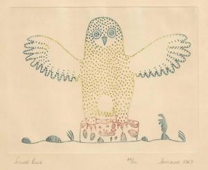 TEEVEE Jamasie 1910-1985,Small owl,1967,Mallams GB 2024-03-27
