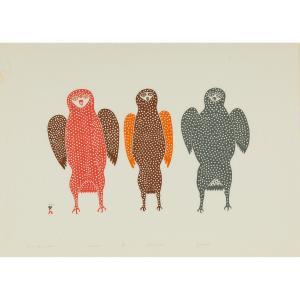 TEEVEE Jamasie 1910-1985,THREE YOUNG OWLS,Waddington's CA 2022-09-01