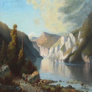 TEGNER Christian Martin 1803-1881,Norwegian mountainscape,Bruun Rasmussen DK 2011-12-05