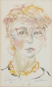 TEICHMAN Sabina 1905-1983,Self Portrait for Esther,1964,Ripley Auctions US 2023-04-29