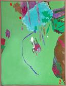 TEIS Dan 1925-2002,Green Abstract,1975,Ro Gallery US 2019-03-28