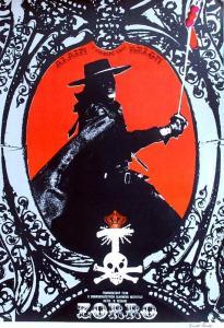 TEISSIG Karel 1925-2001,Zorro movie poster,1977,Vltav CZ 2017-03-30