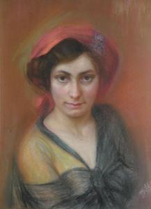 TEITGEN OBEURER Rose 1900-1900,Le foulard rouge,Rossini FR 2011-04-19