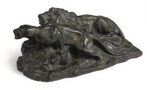 TEIXEIRA DE MATTOS Henri 1856-1908,Lion couple,1907,Christie's GB 2007-11-21