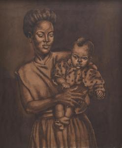 TEKLE Afewerk 1932-2012,Mother & Child,1977,Bonhams GB 2023-09-29
