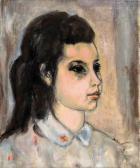 TEL VARDI Hadassa 1918-2002,Portrait of a Young Girl,Tiroche IL 2018-06-30