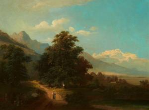 TELEPY Karoly, Karl 1828-1906,Landschaft bei Bruneck,Lempertz DE 2023-11-18