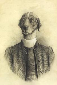 telford John,Shoulder length portraits of anthropomorphised hou,1885,Canterbury Auction 2015-10-13
