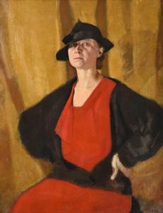 TELFORD Percy,Portrait of a lady, three quarter length seated, w,20th century,Tennant's 2022-04-23