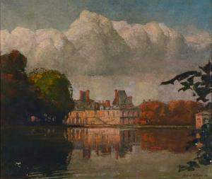 TELLANDER Frederic 1878-1968,Palace and Lake at Fountainbleau,Burchard US 2019-10-20