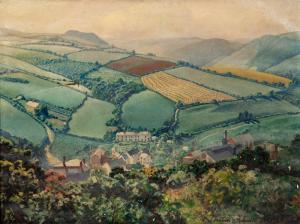 TELLANDER Frederic 1878-1968,Village of Hamilton, Near Ilfracombe (Devonshire, ,Hindman 2021-11-11