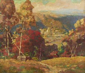TELLANDER Frederic 1878-1968,Wooded landscape,1929,John Moran Auctioneers US 2018-05-22