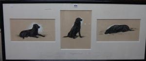 TEMPLE Vere Lucy 1900-1900,Boughton Dan: Three studies of a blac,1930,Bellmans Fine Art Auctioneers 2018-02-03