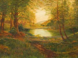 TEMPLETON,River landscape,1919,Golding Young & Mawer GB 2016-04-27