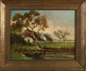 TEN CATE Henk Jan 1867-1955,Landschaft mit Bauernhof,Twents Veilinghuis NL 2020-07-02