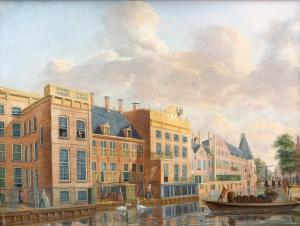 TEN COMPE Jan 1713-1761,A view of the river Amstel with the houses of the ,Venduehuis NL 2019-05-22