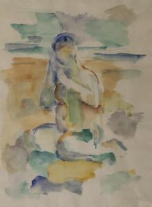 TEN HOLT Friso 1921-1997,Seated Nude,1963,Rowley Fine Art Auctioneers GB 2021-09-11