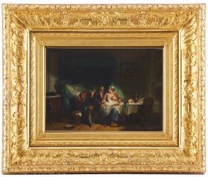 TEN KATE Herman Fred. Carel 1822-1891,Familjestund,Uppsala Auction SE 2023-03-14