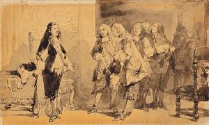 TEN KATE Herman Fred. Carel 1822-1891,Two Scenes of a Contract being,Lempertz DE 2017-05-20