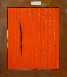 TENGBY MAGNUS,Komposition i orange.,1995,Auktionskompaniet SE 2009-02-22