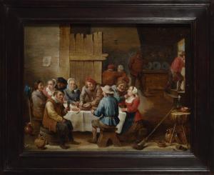 TENIERS Abraham 1629-1670,Scène de taverne,1646,Digard FR 2023-06-30