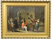 TENIERS David I 1582-1649,Drinkende en dansende boeren in een herberg,Venduehuis NL 2017-04-12