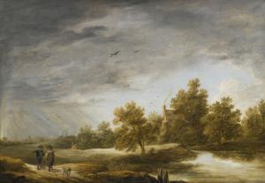 TENIERS David II 1610-1690,RIVER LANDSCAPE WITH RAINBOW,Sotheby's GB 2015-04-22
