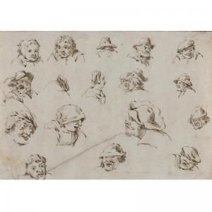 TENIERS David II 1610-1690,Studies Of Heads,Sotheby's GB 2006-07-13