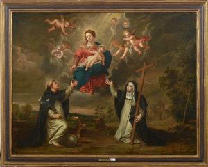 TENIERS David III,La Vierge du Rosaire apparaissant à saint Dominiqu,VanDerKindere 2021-10-12