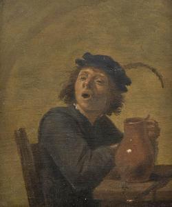 TENIERS IV David 1672-1771,Giovane bevitore con brocca,Bertolami Fine Arts IT 2023-04-27